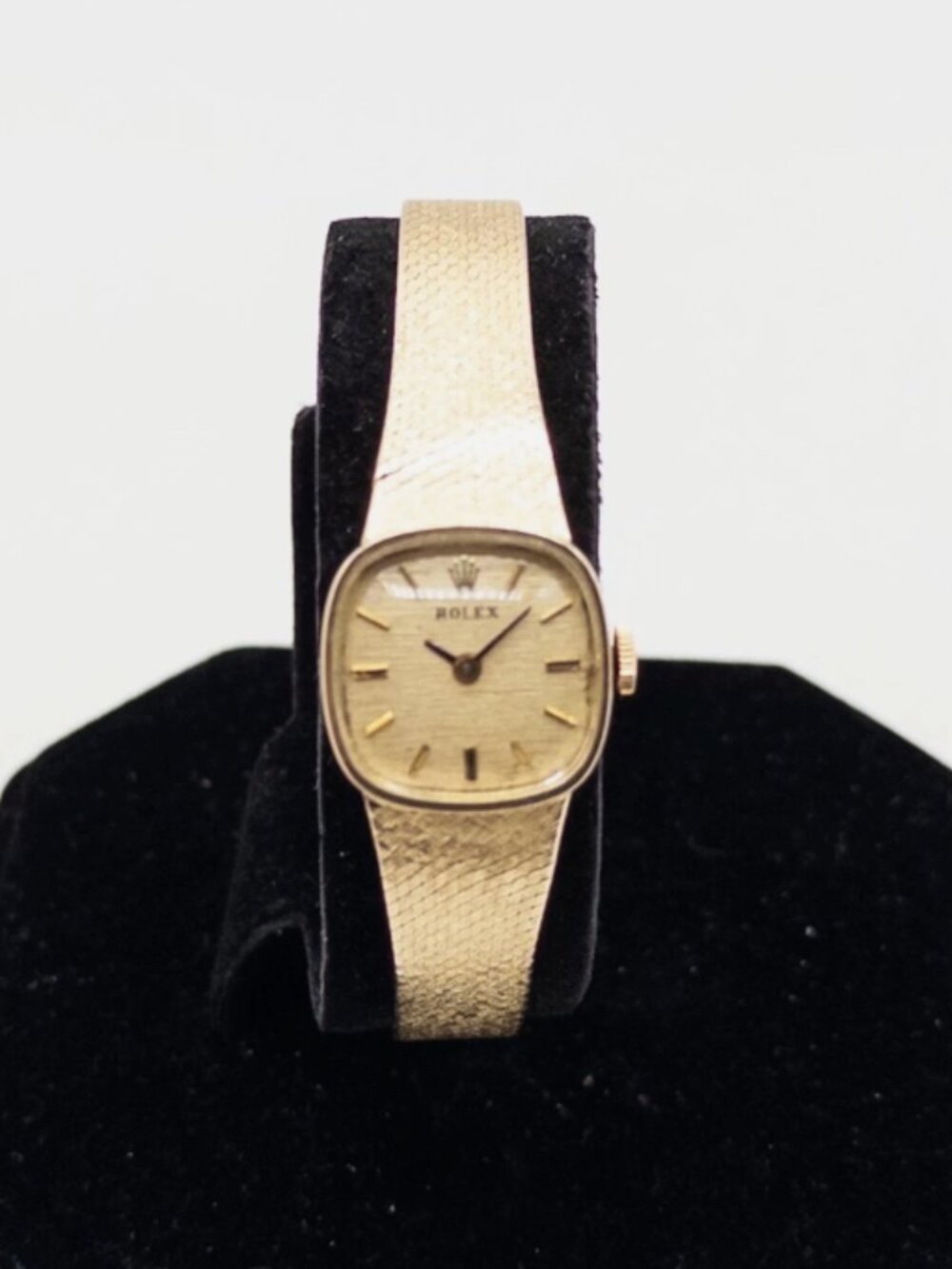 ROLEX Champagne 14k Yellow Gold Ladies Watch